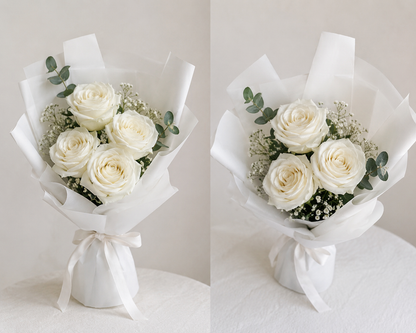 White Rose Bouquet